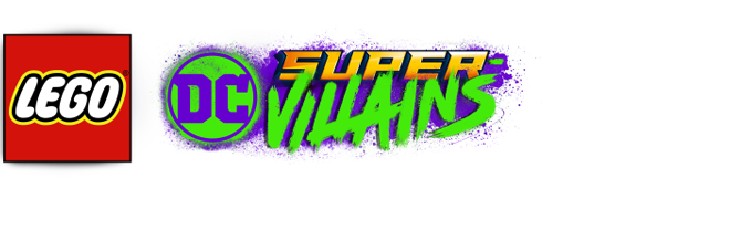 Logo of the video game LEGO DC Super Villains