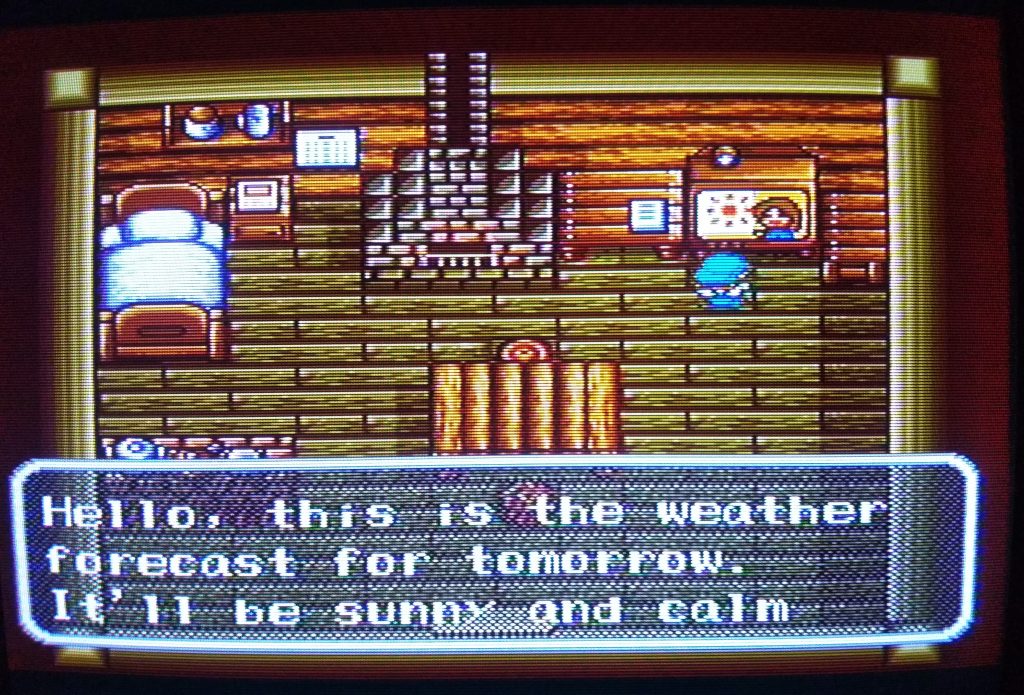 Harvest Moon (SNES) - The weather forecast