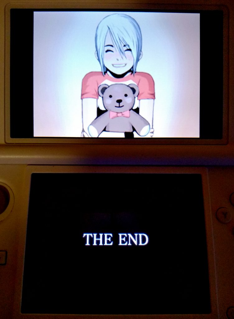 The End Screen of Another Code: Two Memories on DS