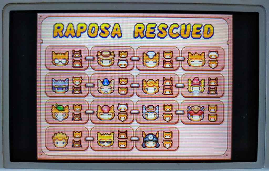 Drawn to Life screenshot of Raposa Rescued (top 3DS screen).