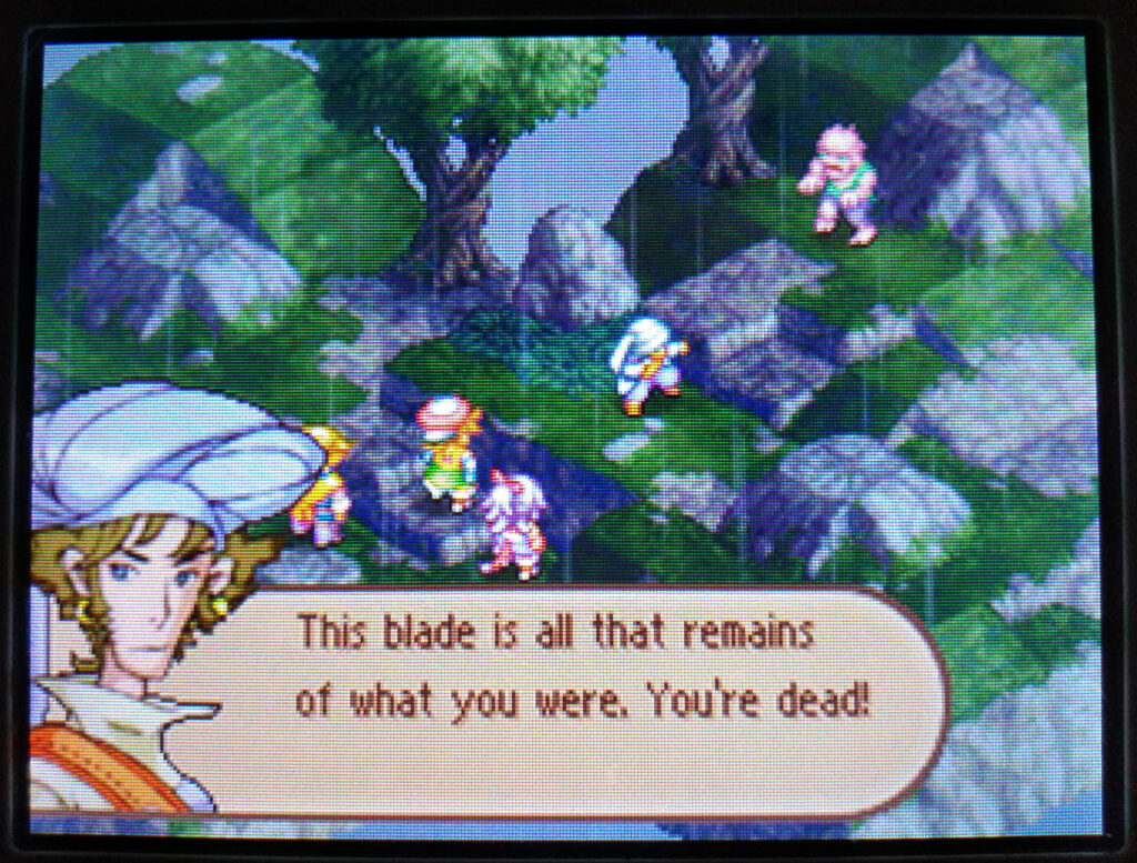 Screenshot of one of the zombie side quests (bottom DS screen)