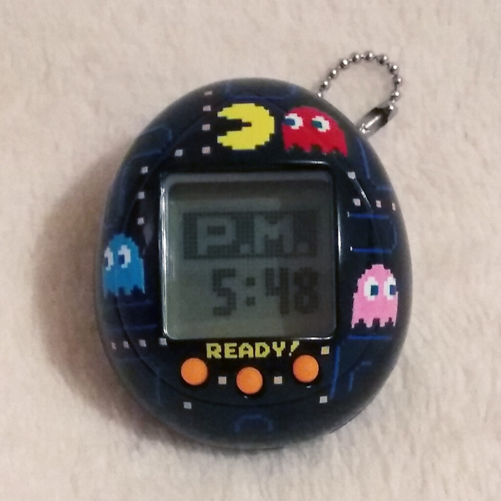 Pac-man Tamagotchi Clock screen